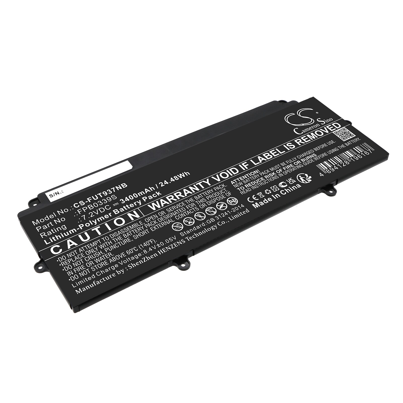 Batteri til notebook, bærbar computer til Fujitsu FUTRO MU937