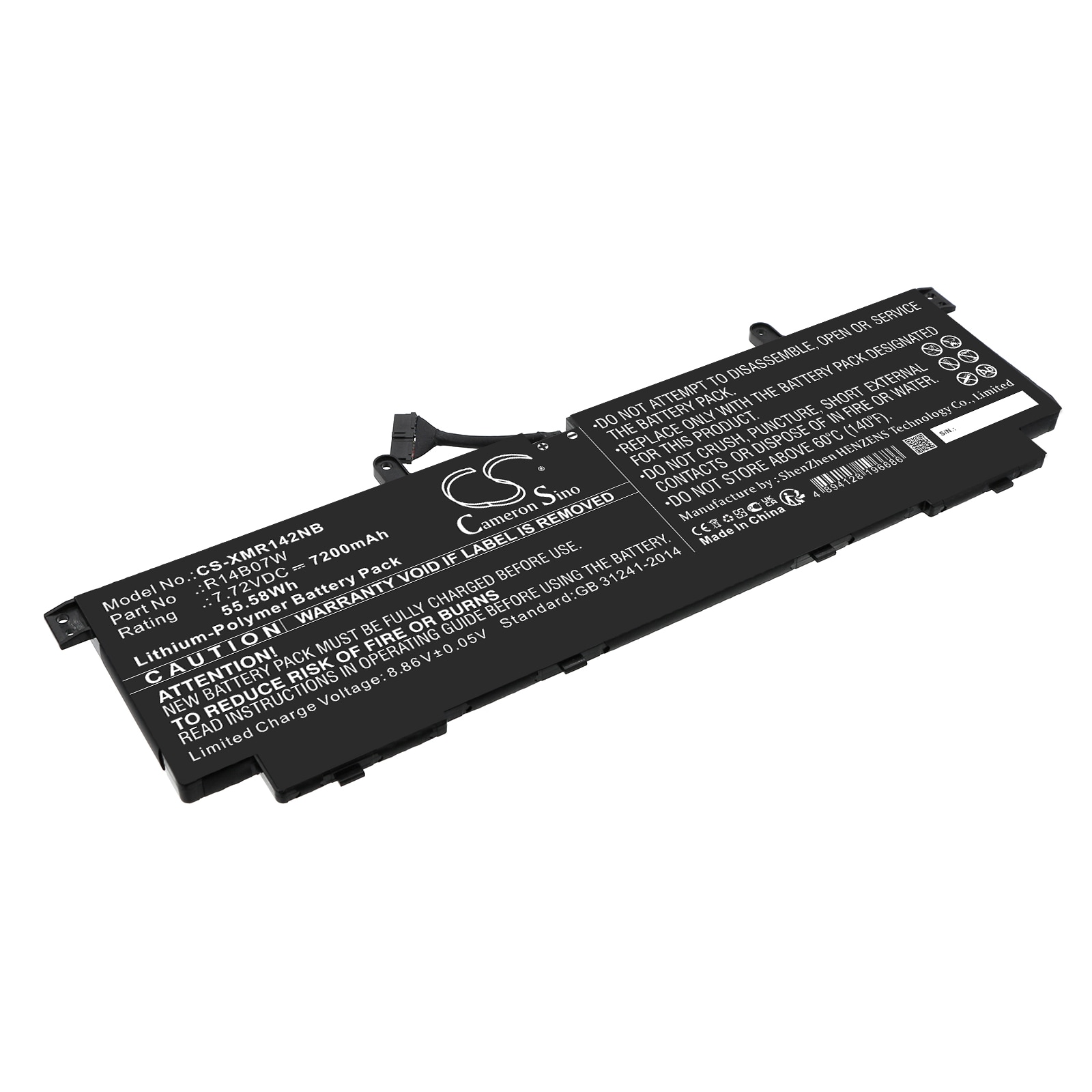 Batteri til notebook, bærbar computer til Xiaomi NoteBook Pro 14 2022