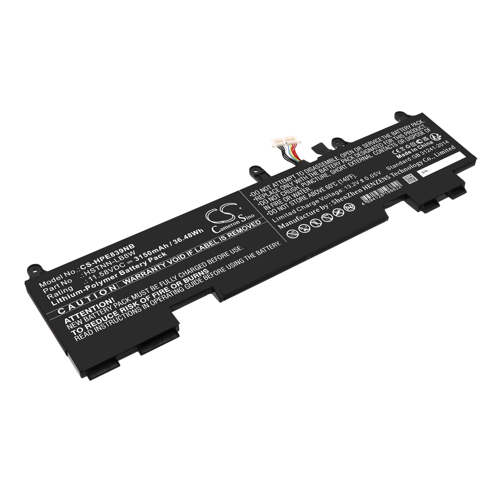Batteri til notebook, bærbar computer til HP EliteBook 830 G9, EliteBook 860 G9 og andre