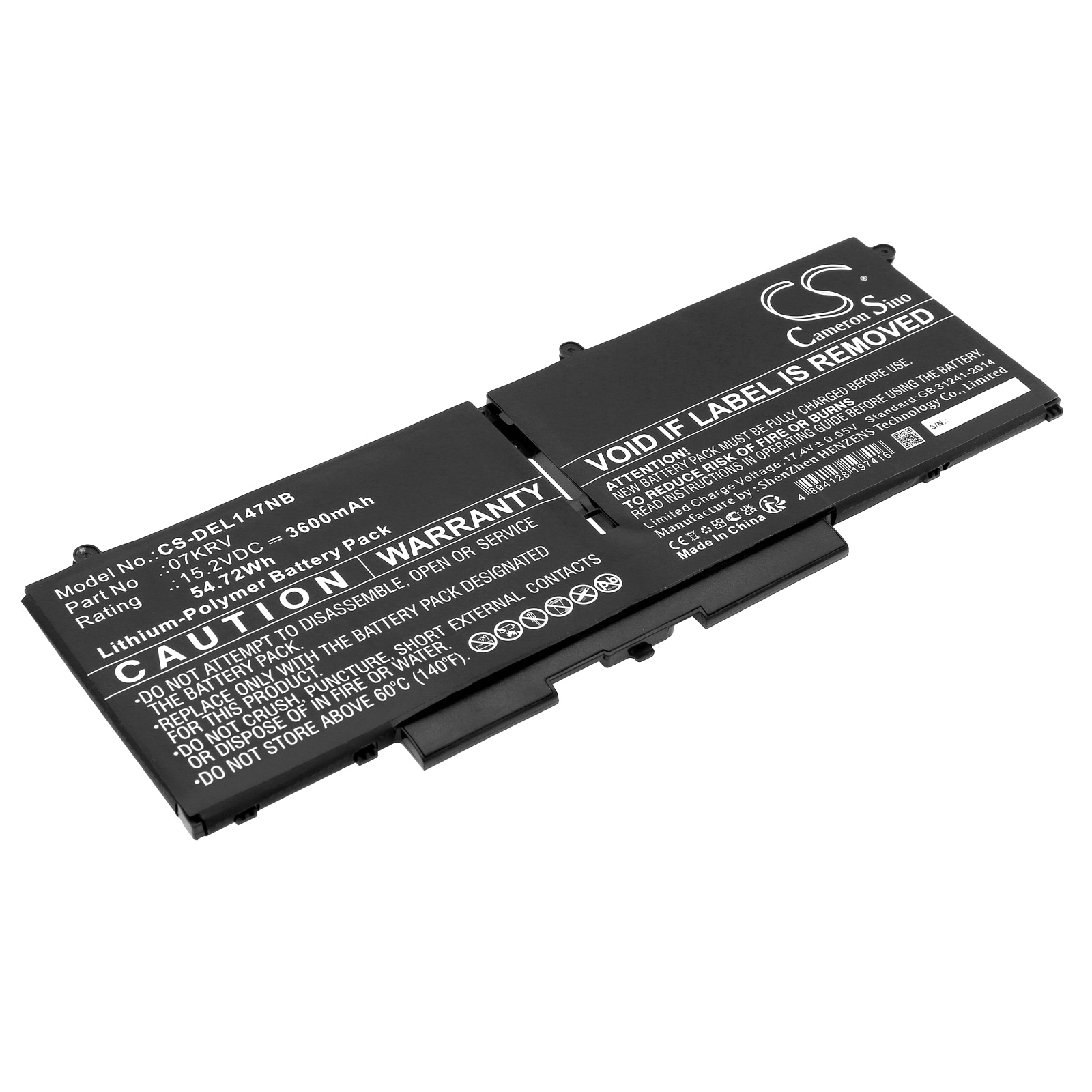 Batteri til notebook, bærbar computer til DELL Latitude 14 7430 D1GX0 og andre