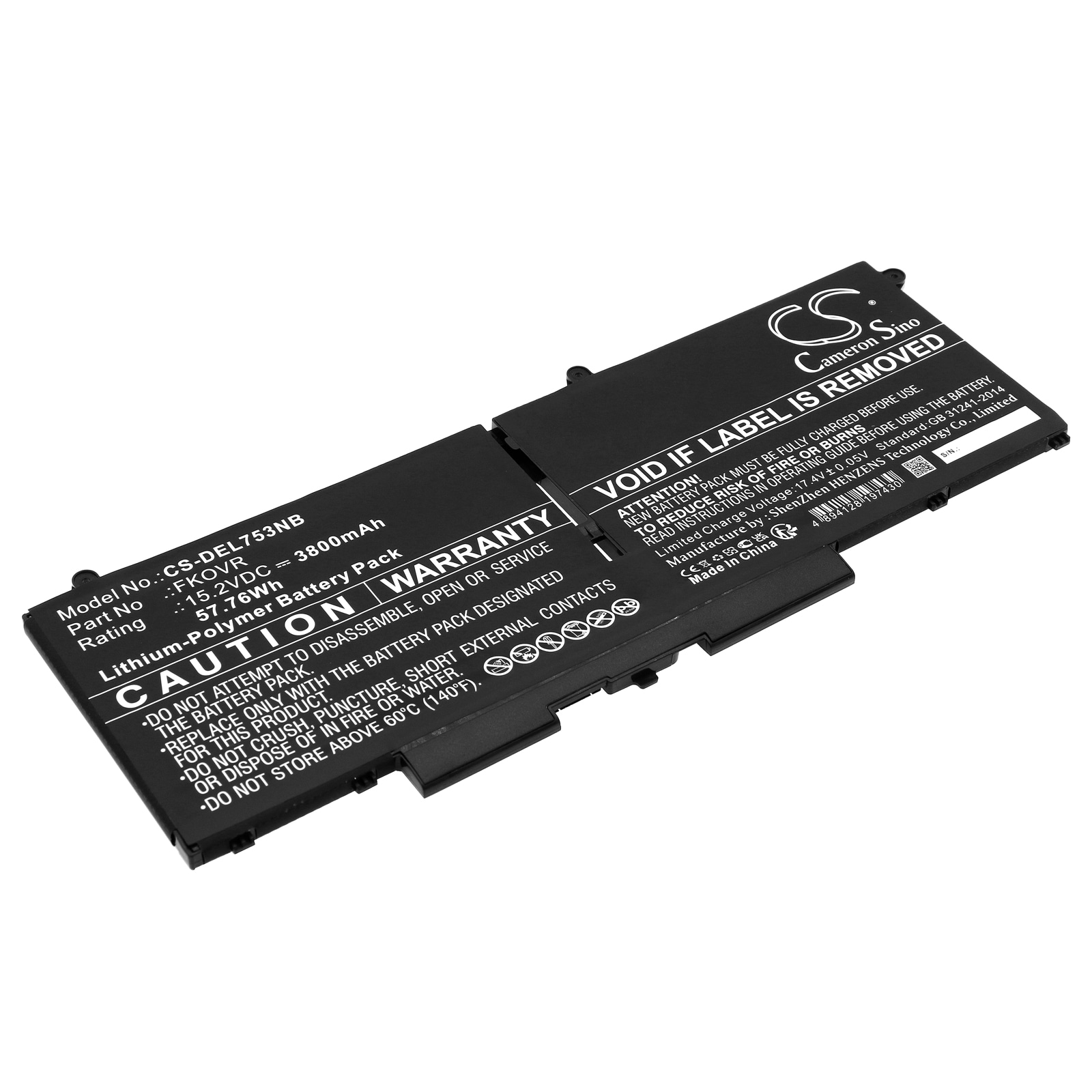Batteri til notebook, laptop til DELL Latitude 5330, Latitude 7530 og andre.