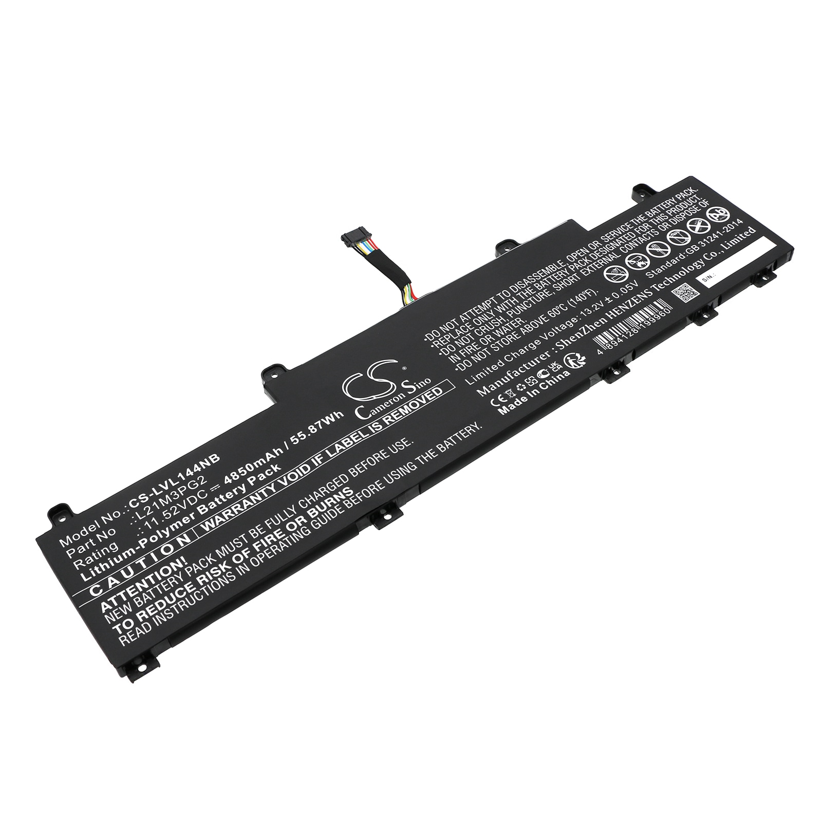 Batteri til notebook, bærbar computer til Lenovo ThinkPad L14 Gen 4(Intel)21H10063ED og andre.