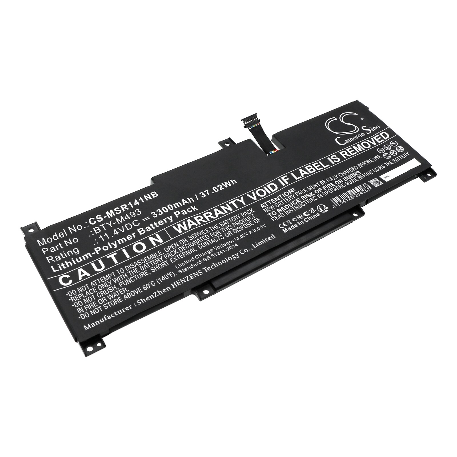 Batteri til notebook, bærbar computer til MSI Modern 14 B11MOU-861IN, Modern 14 B11 og andre.