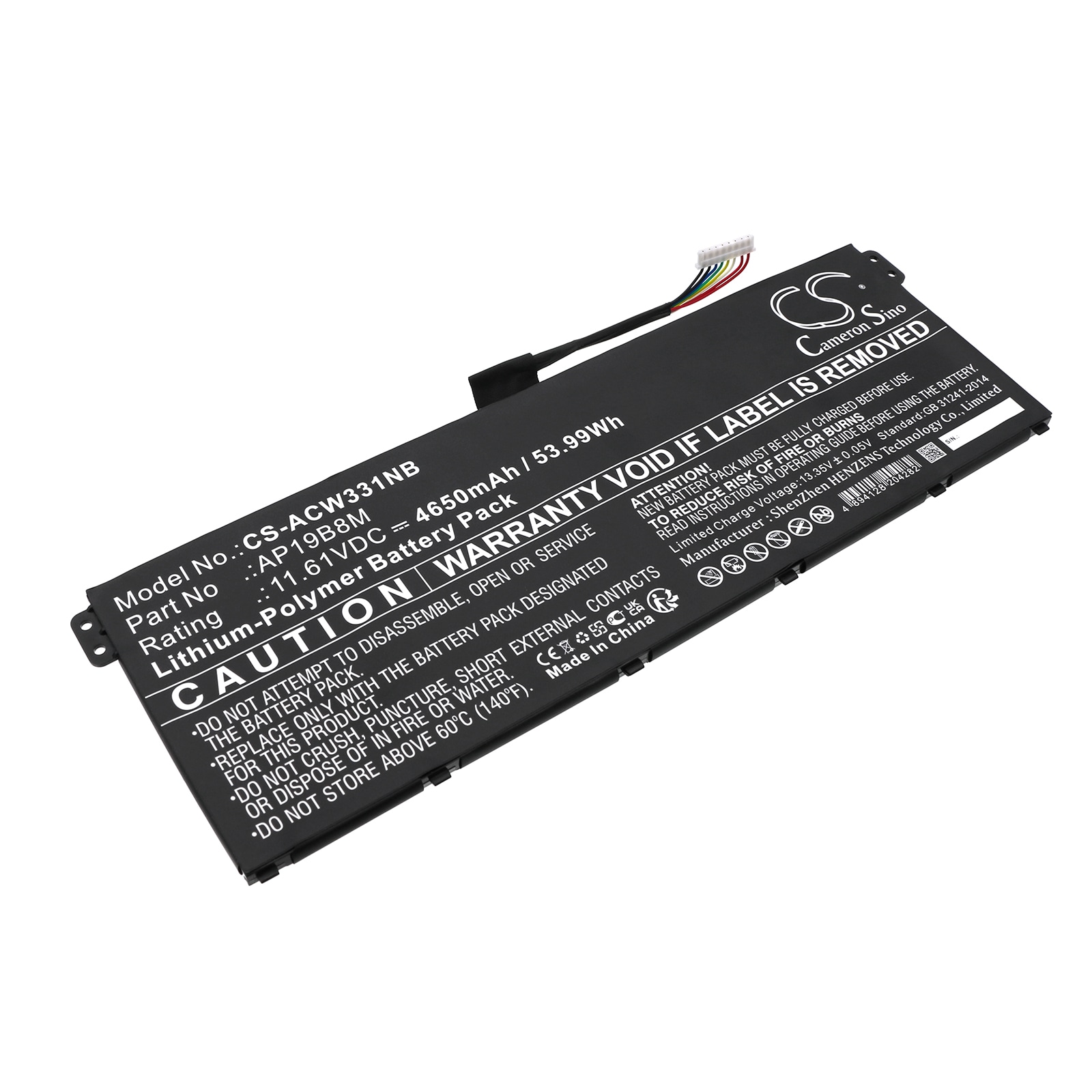 Batteri til notebook, laptop til Acer Chromebook Spin 713 CP713-3W-57JX og andre