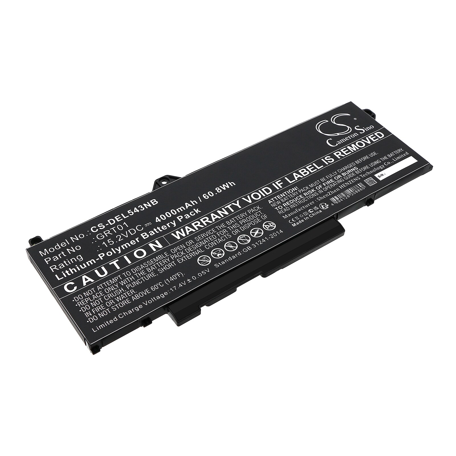 Batteri til notebook, laptop til DELL Precision 15 3571, Latitude 5521 og andre.