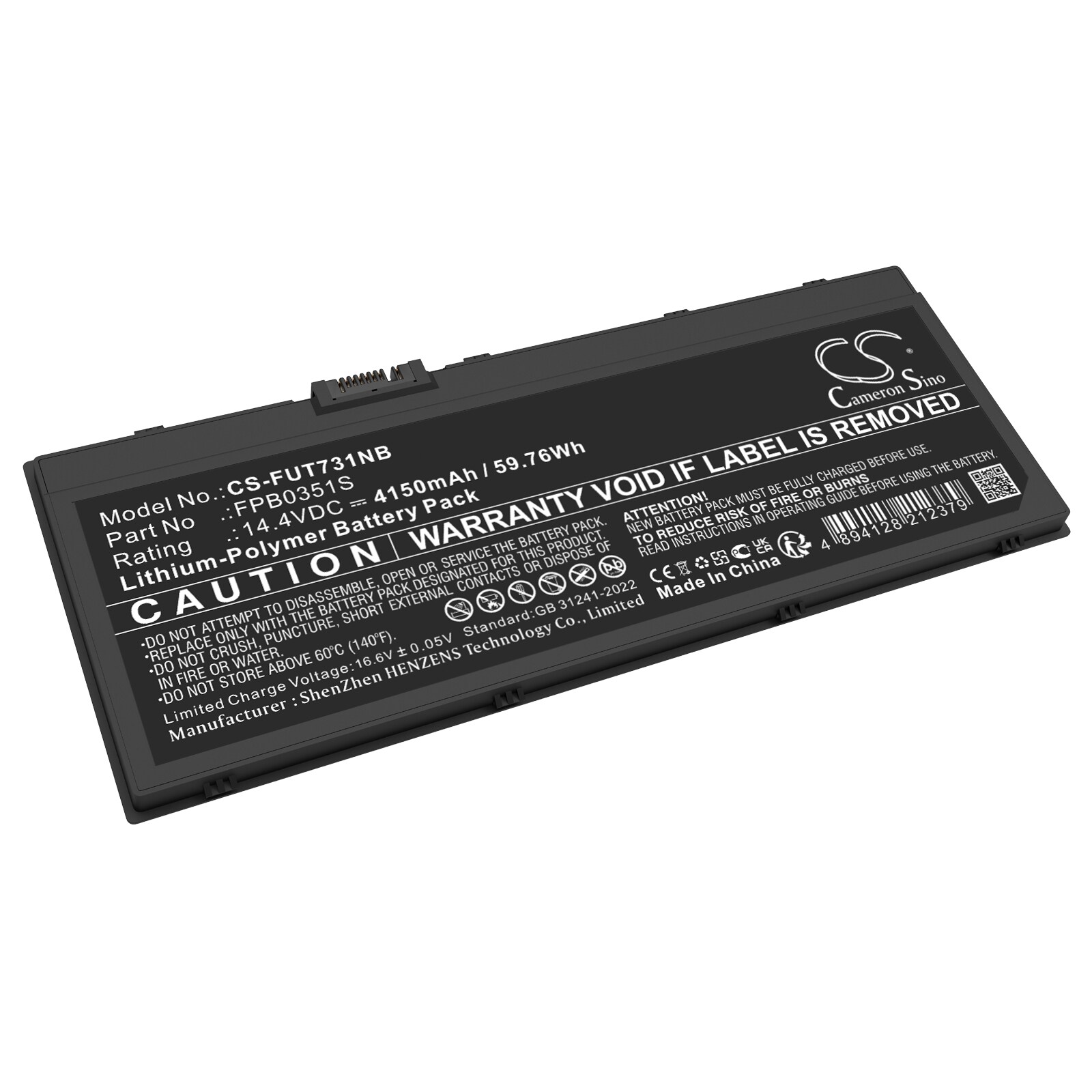Batteri til notebook, bærbar computer til Fujitsu LIFEBOOK U7311, LifeBook U7310