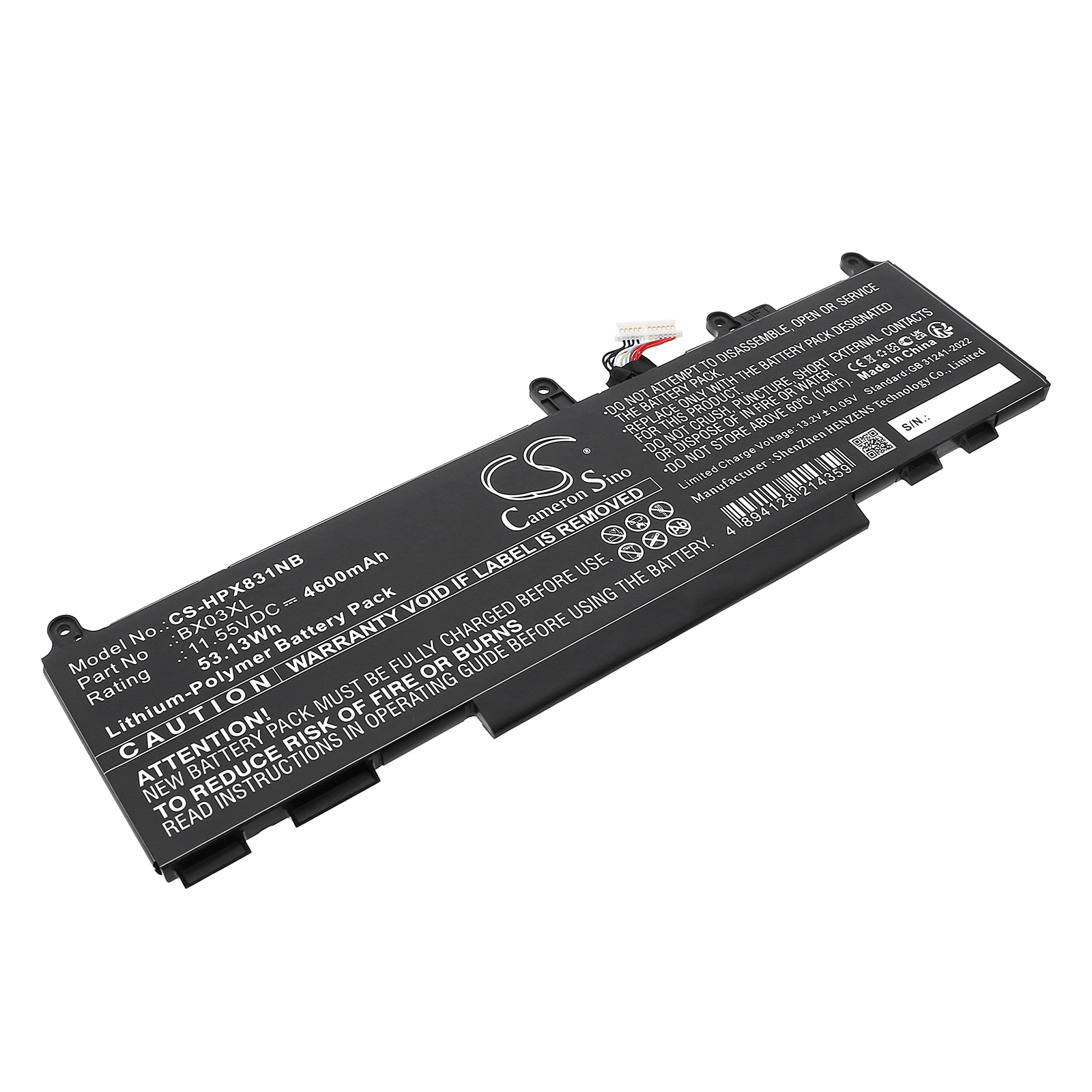 Batteri til notebook, bærbar computer til HP Elite X360 830 G11 2 In 1 og andre