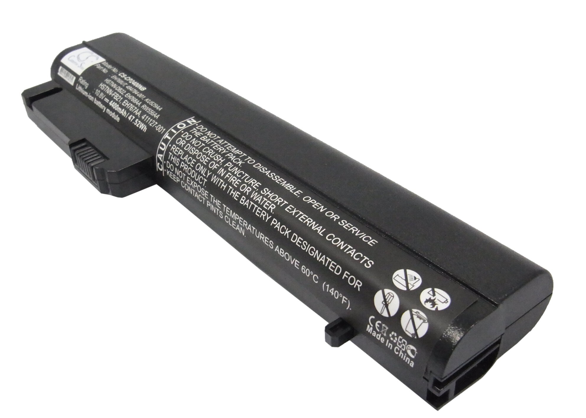 Batteri til notebook, bærbar computer til HP EliteBook 2533t, EliteBook 2530p