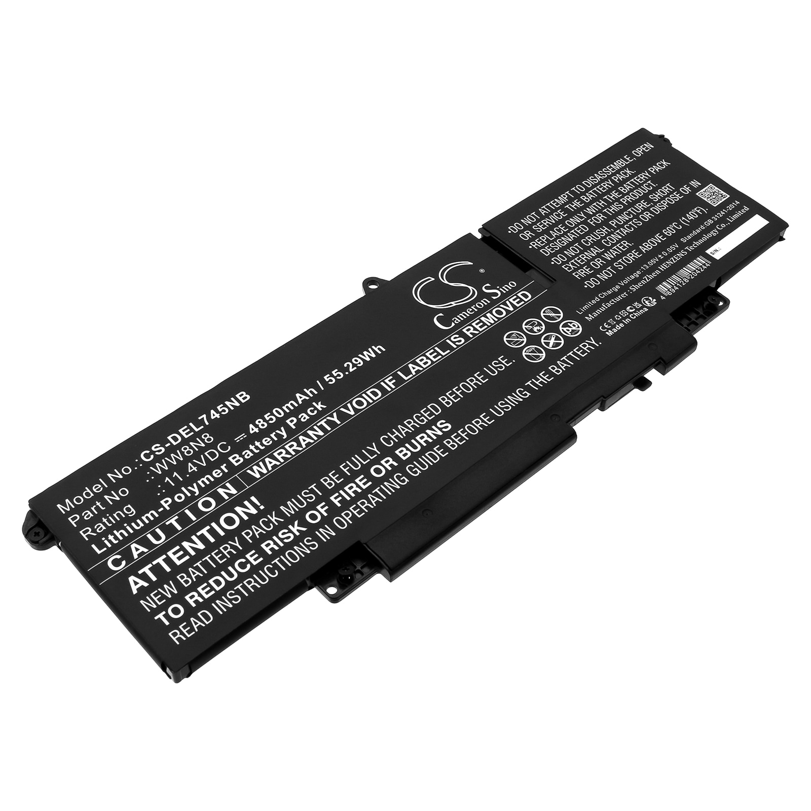 Batteri til notebook, laptop til DELL Latitude 7450, Latitude 7640 og andre
