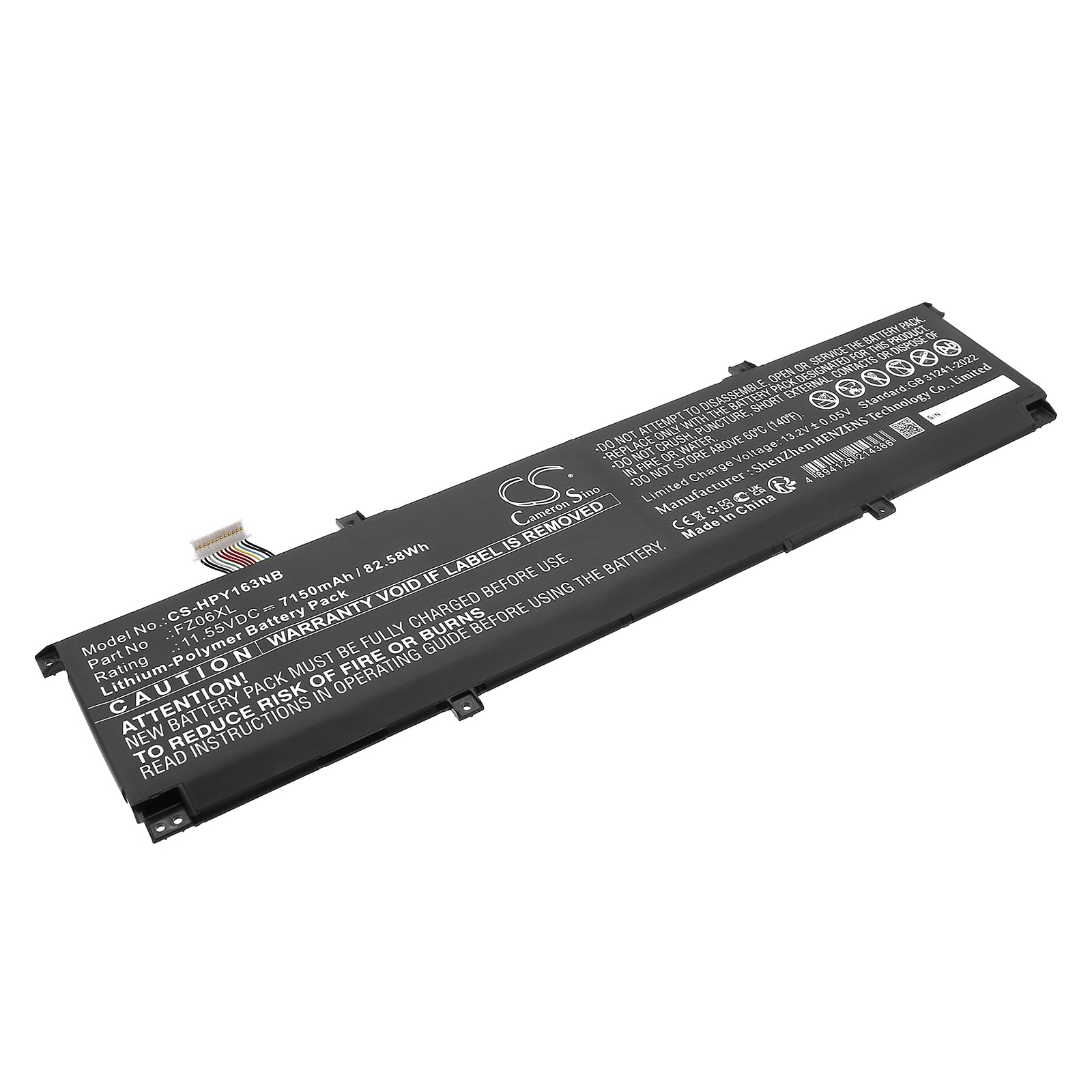 Batteri til notebook, bærbar computer til HP 16-f0035nr, 16t-f000, ENVY 16-H0000CI og andre