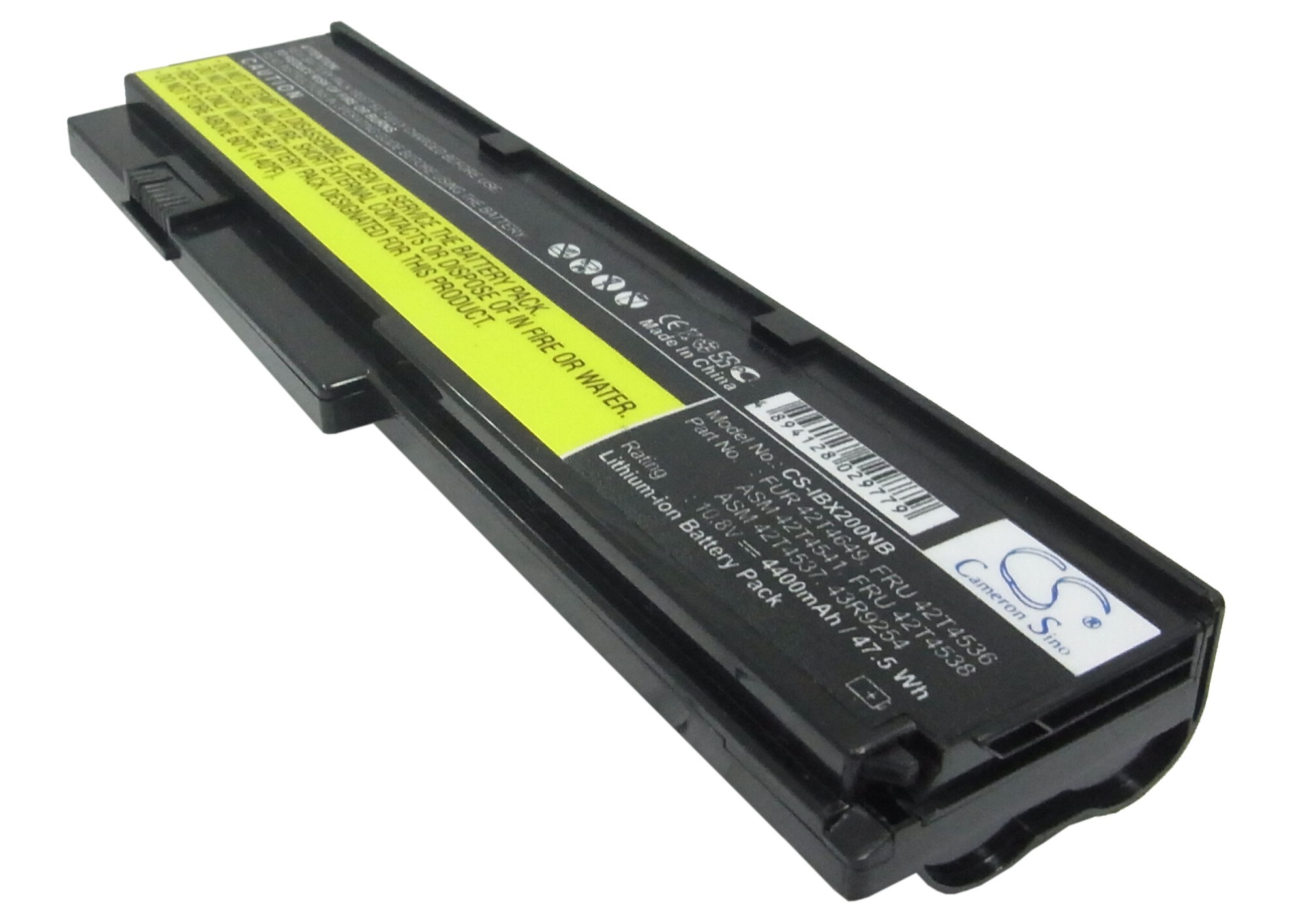 Batteri til notebook, bærbar computer til Lenovo ThinkPad X201S, ThinkPad X201i
