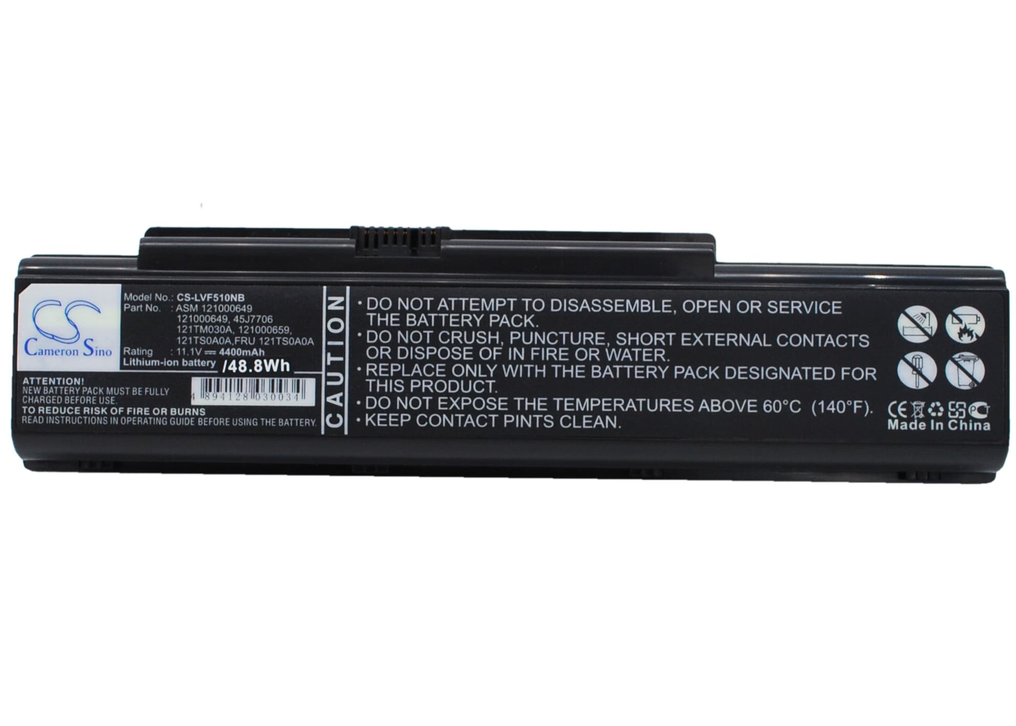 Batteri til notebook, bærbar computer til Lenovo IdeaPad Y710, IdeaPad Y730 og andre