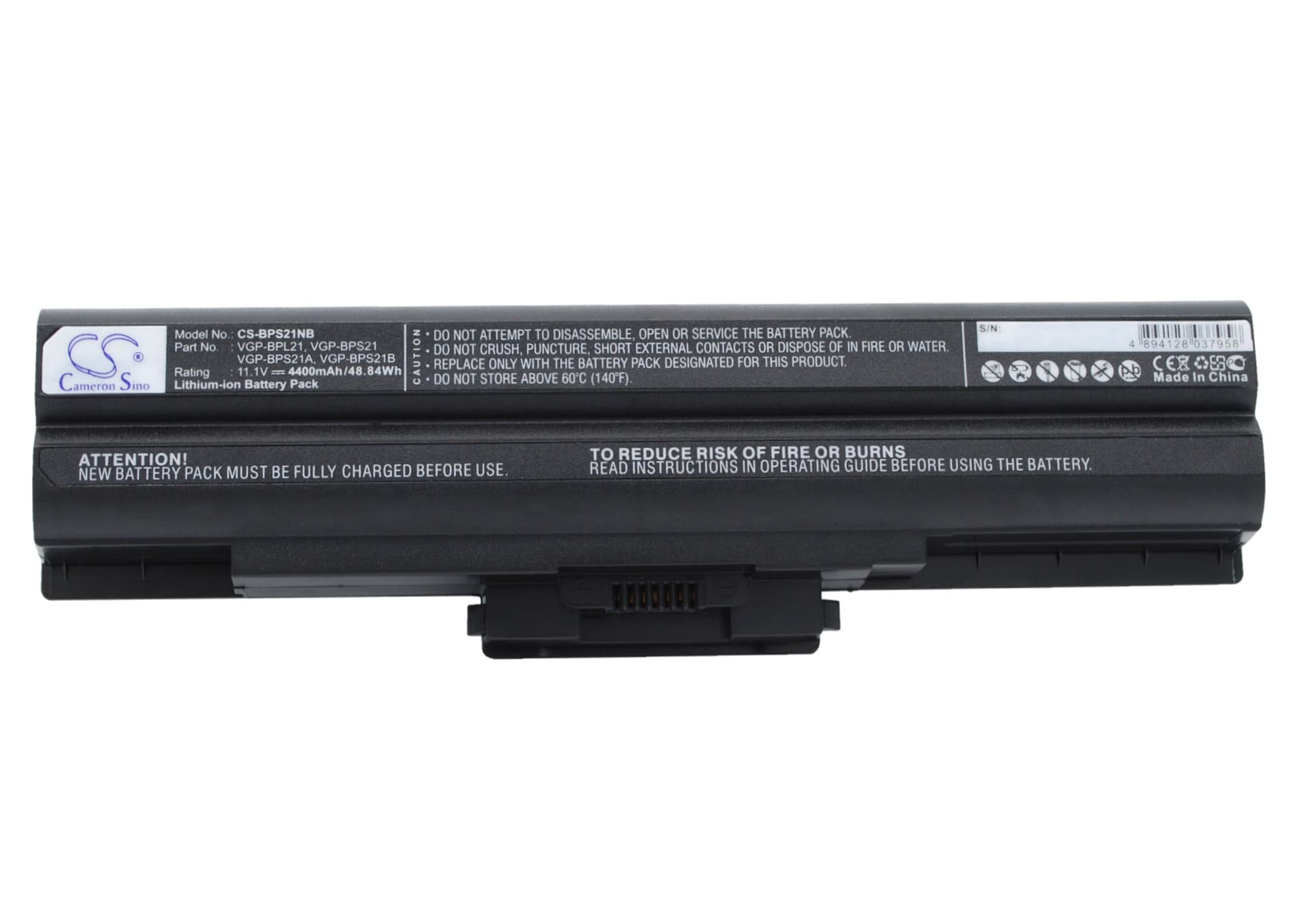 Batteri til notebook, bærbar computer til Sony VAIO VGN-AW41JF, VAIO VGN-AW41MF og andre.