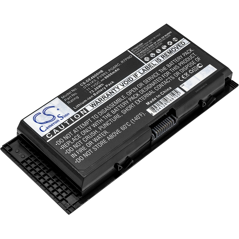Batteri til notebook, bærbar computer til DELL Precision M4600, Precision M4700 og andre