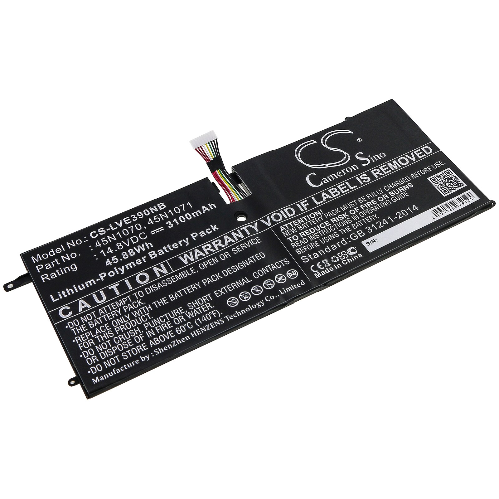 Batteri til notebook, bærbar computer til Lenovo ThinkPad X1 Carbon 3460-22U og andre.