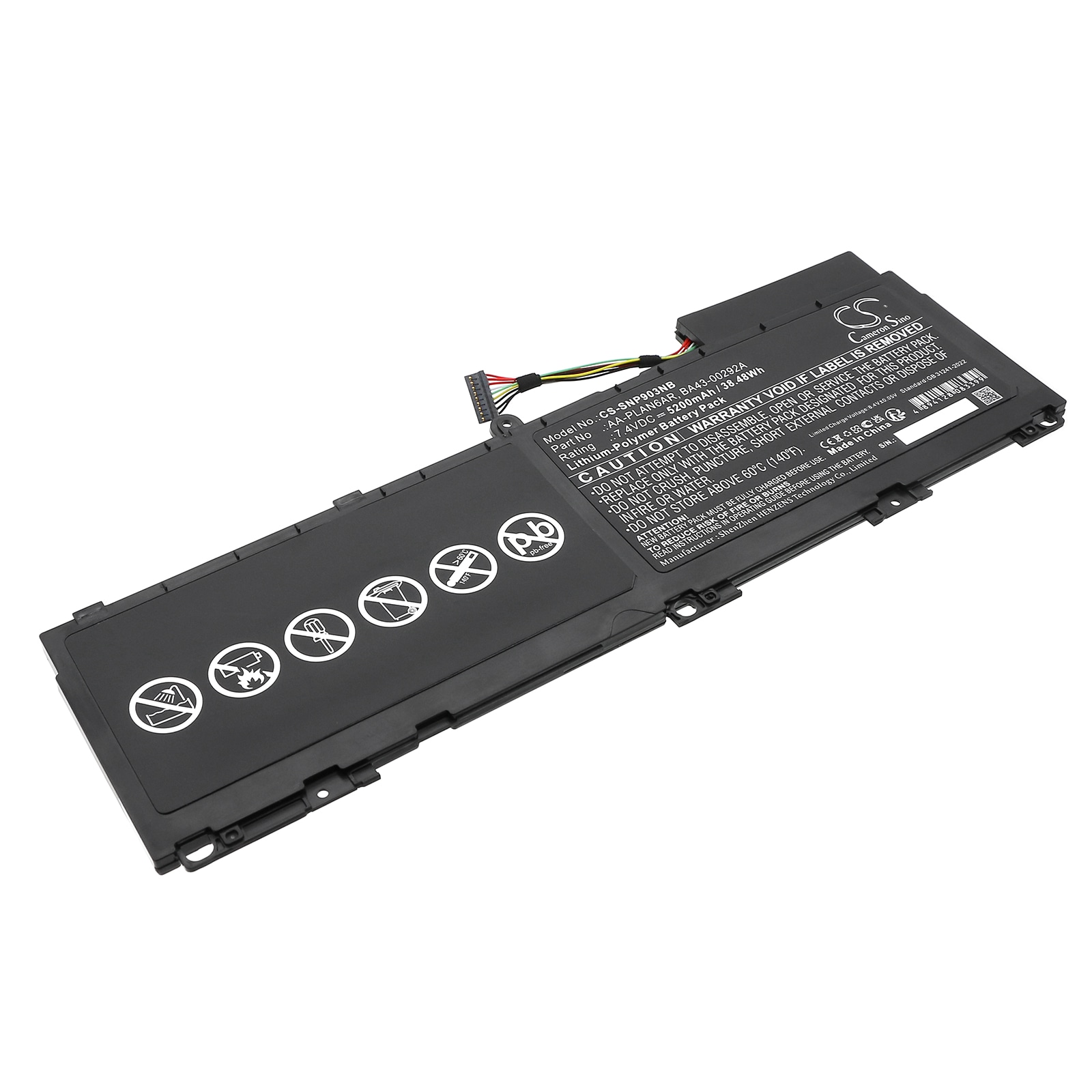 Batteri til notebook, laptop til Samsung NP900X3A, 900X3A-A01, 900X3A-01IT og andre.
