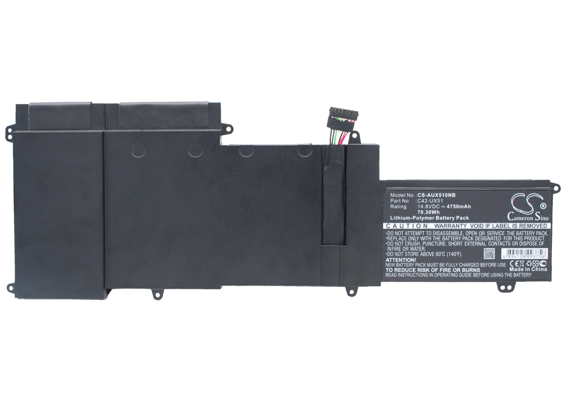 Batteri til notebook, laptop til Asus ZenBook UX51, ZenBook U500VZ og andre