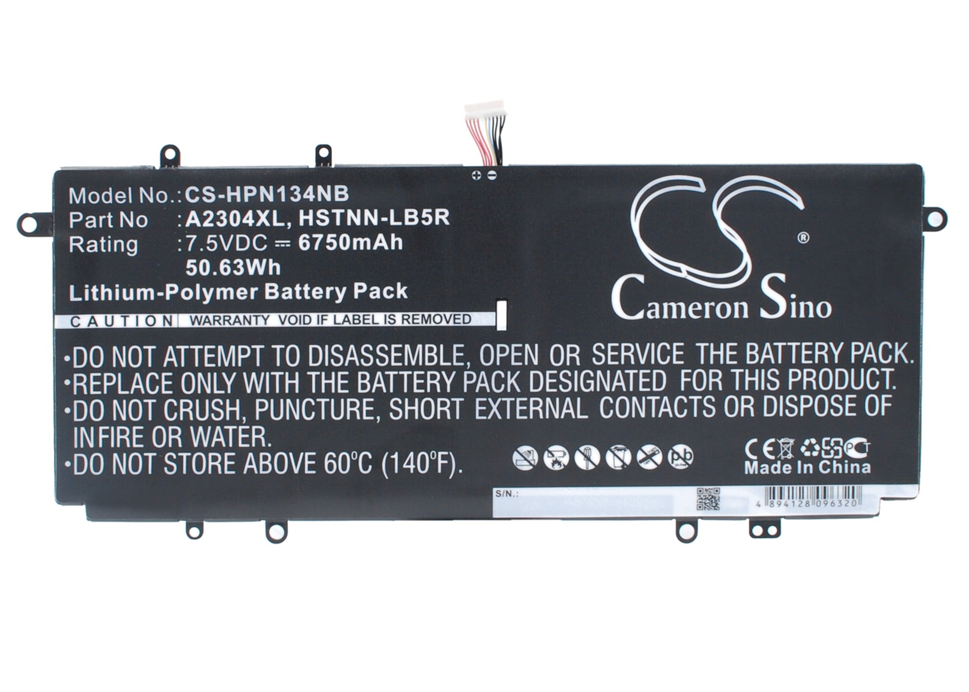 Batteri til notebook, bærbar computer til HP Chromebook 14, Chromebook 14Q og andre