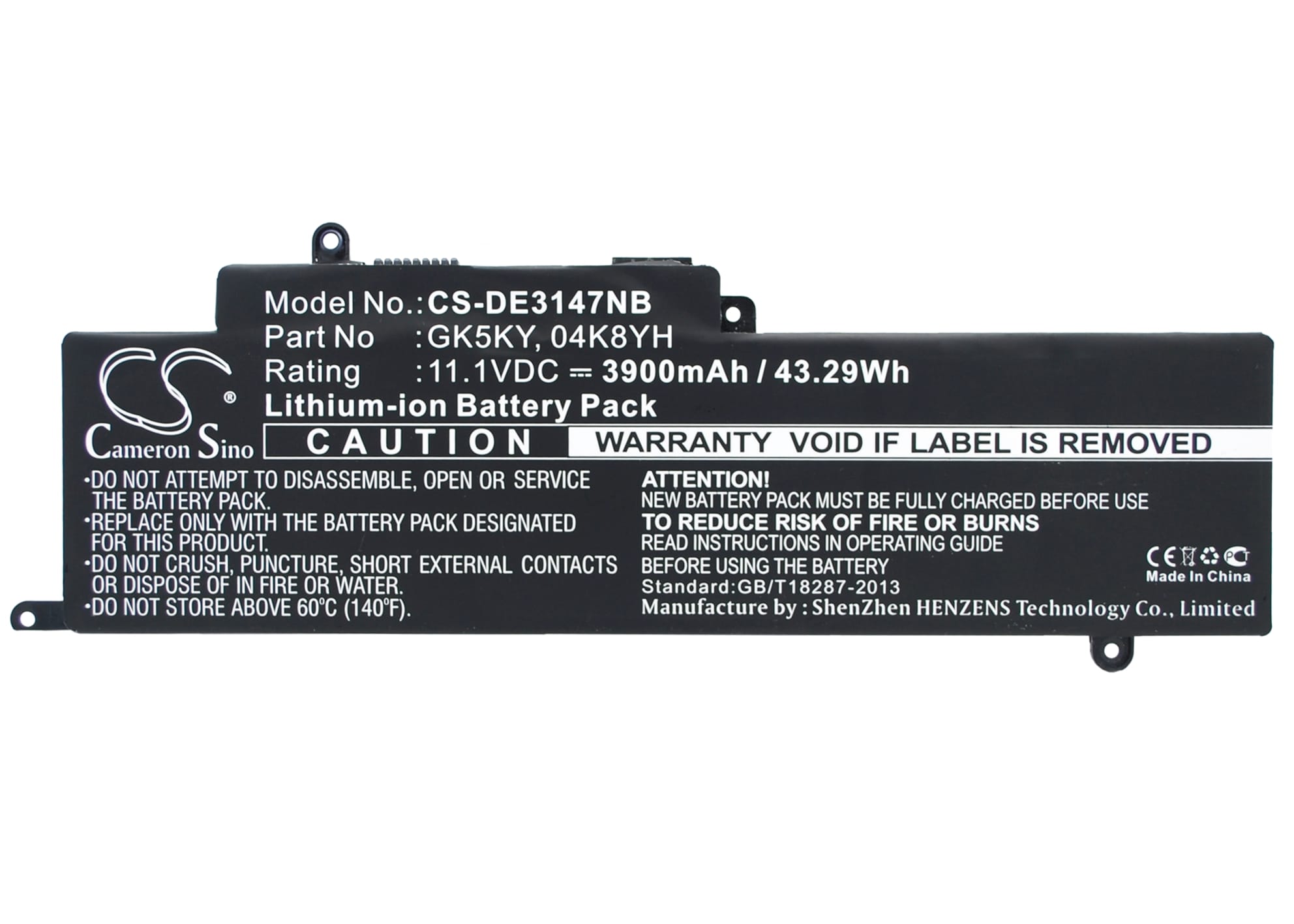 Batteri til notebook, laptop til DELL Inspiron 11 3147, Inspiron 13 7347 og andre