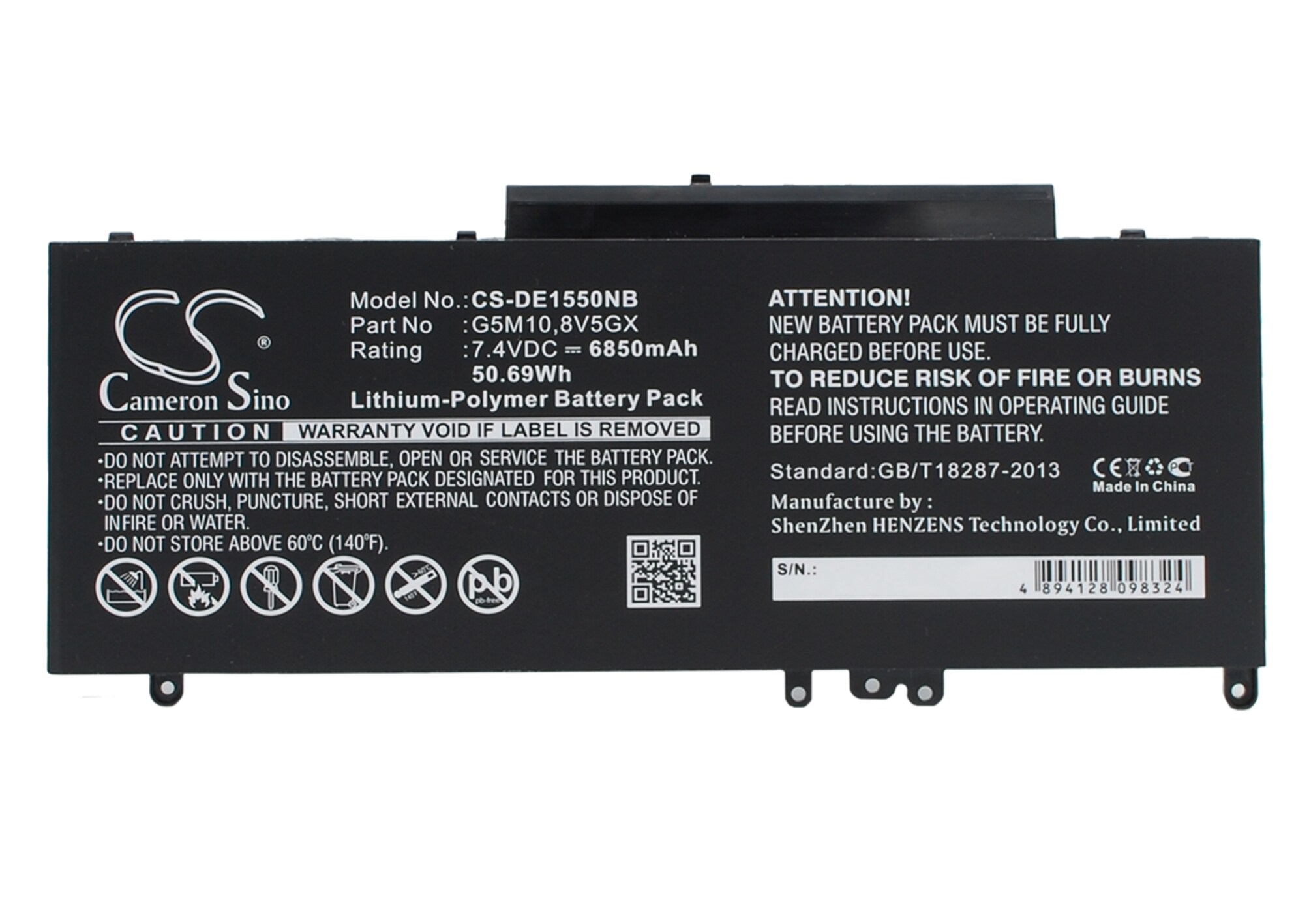 Batteri til notebook, laptop til DELL Latitude E5550, Latitude 15 5000 og andre.