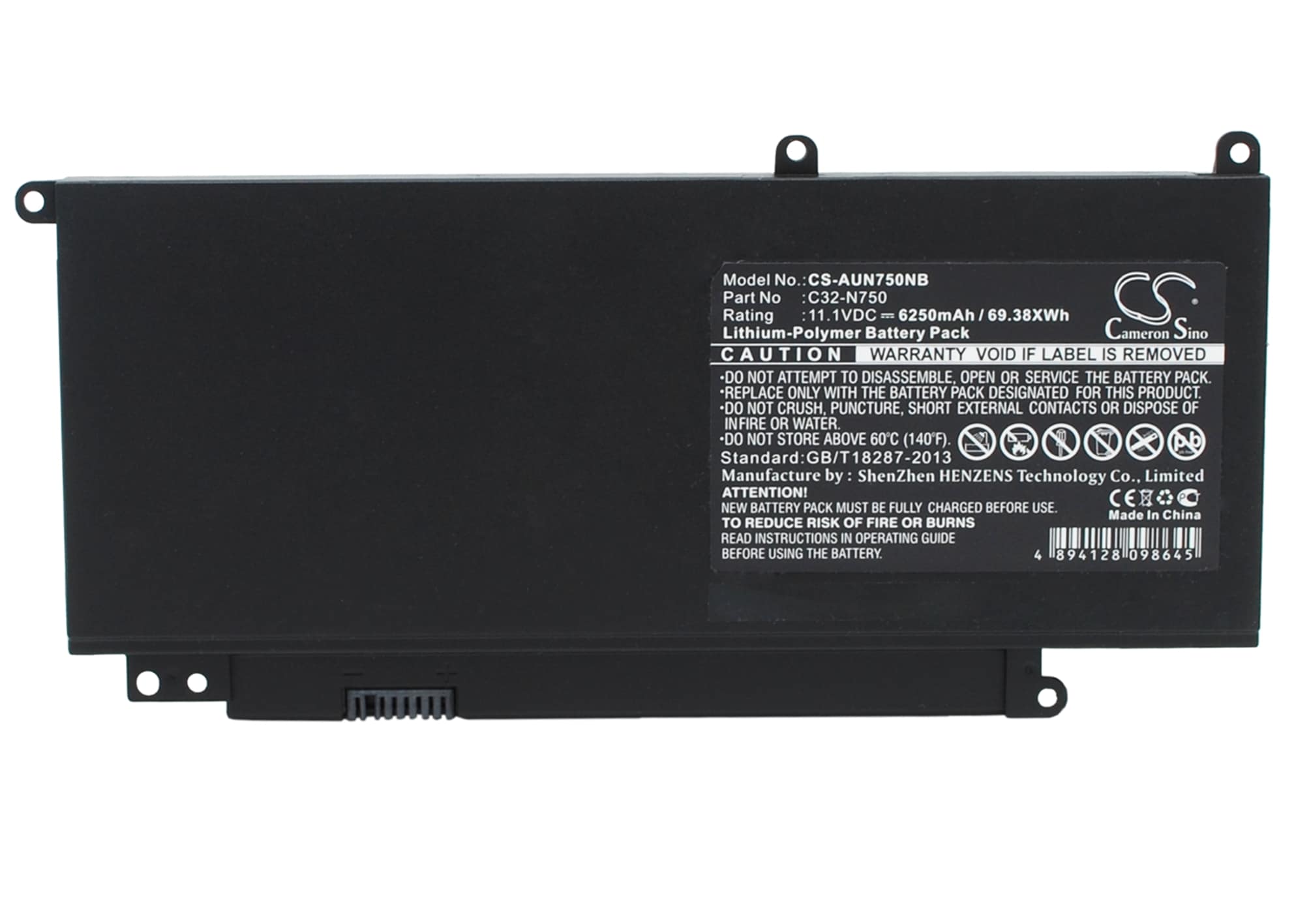 Batteri til notebook, laptop til N750, N750JK, N750JV og andre
