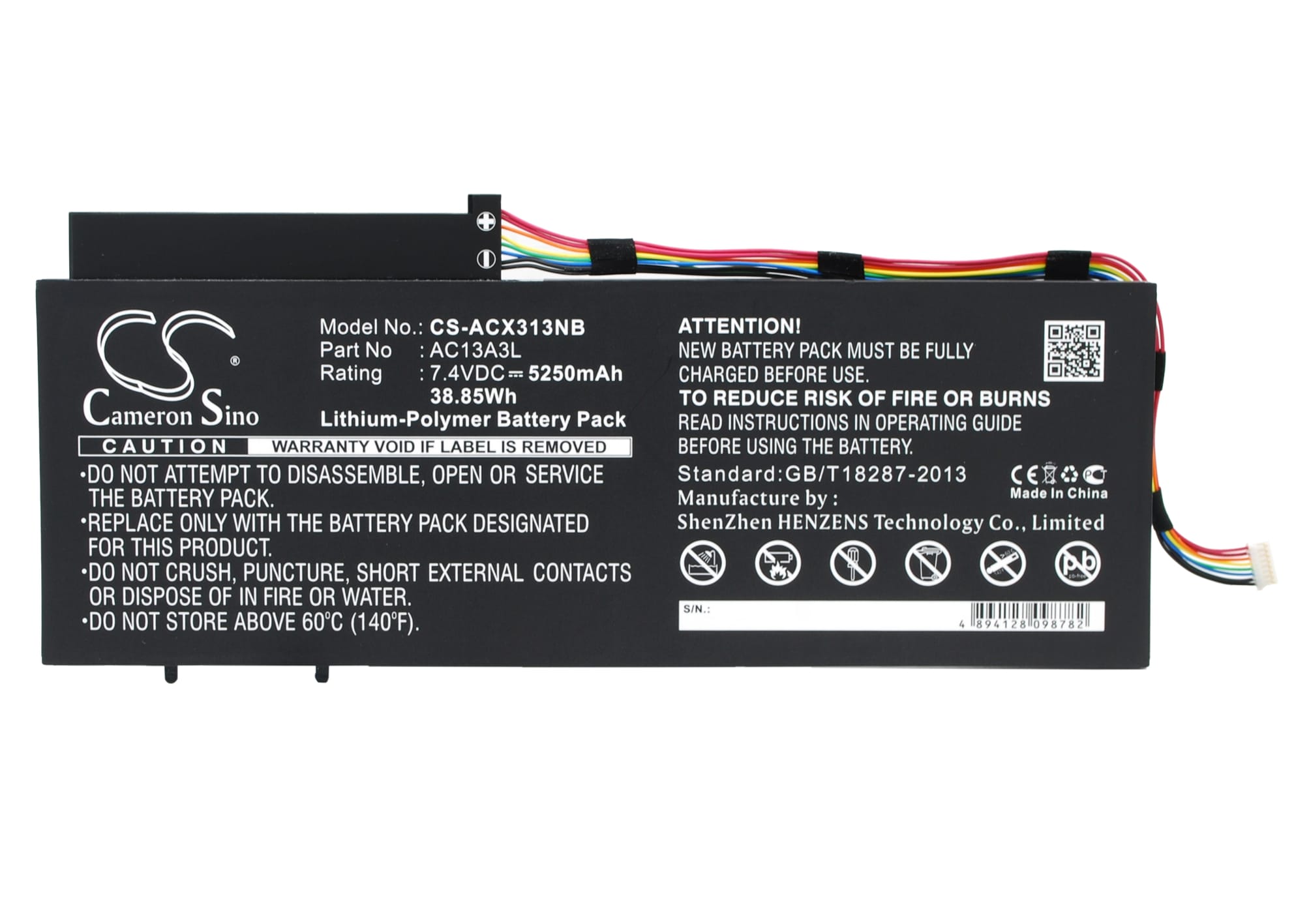 Batteri til notebook, laptop til Acer Aspire P3-171, Aspire P3-171-6820 og andre.