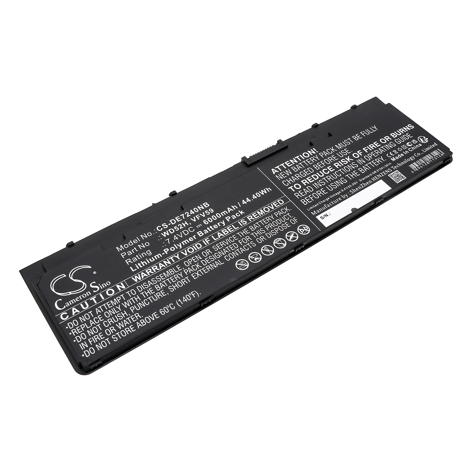 Batteri til notebook, bærbar computer til DELL Latitude E7240, Latitude E7240 12.5 og andre