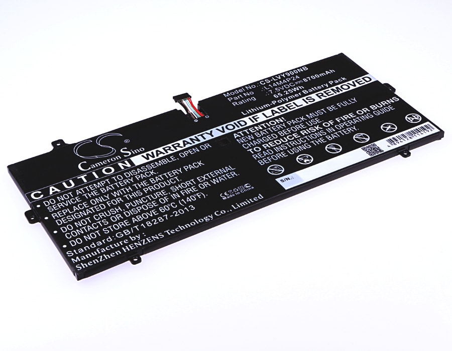 Batteri til notebook, bærbar computer til Lenovo Yoga 900, Yoga 4 Pro, YOGA900 og andre.