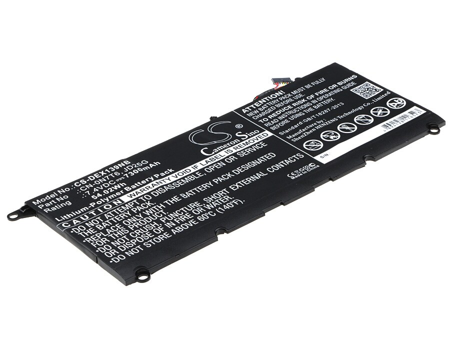 Batteri til notebook, bærbar computer til DELL XPS 13 9343, XPS 13-9343 og andre