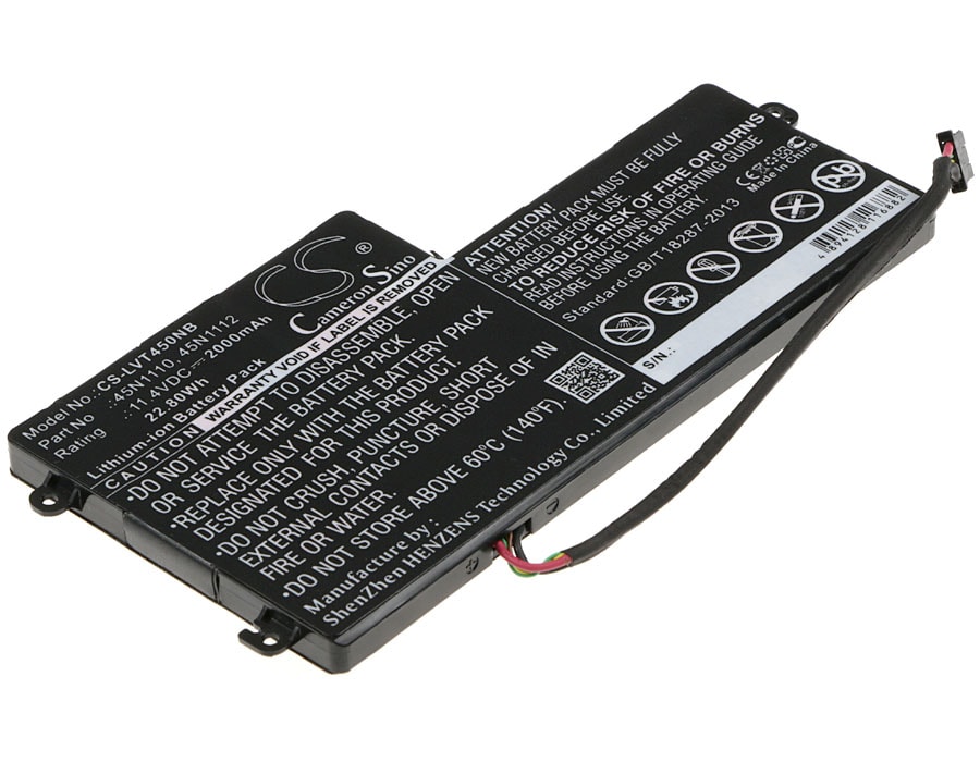 Batteri til notebook, bærbar computer til Lenovo ThinkPad T450, Thinkpad T440 og andre.