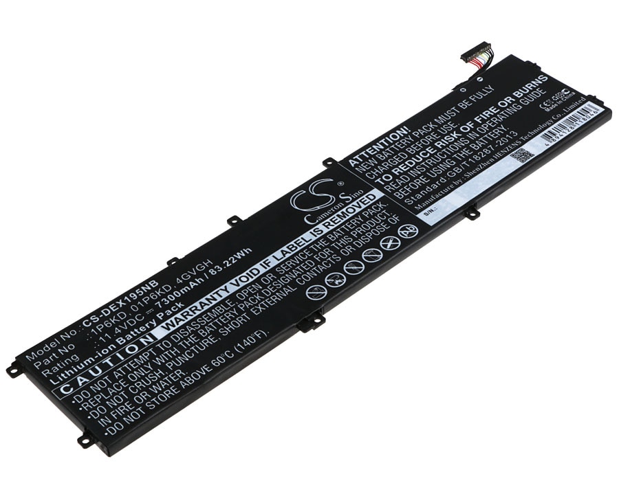 Batteri til notebook, bærbar computer til DELL XPS 15 9550, XPS 15 9530 og andre