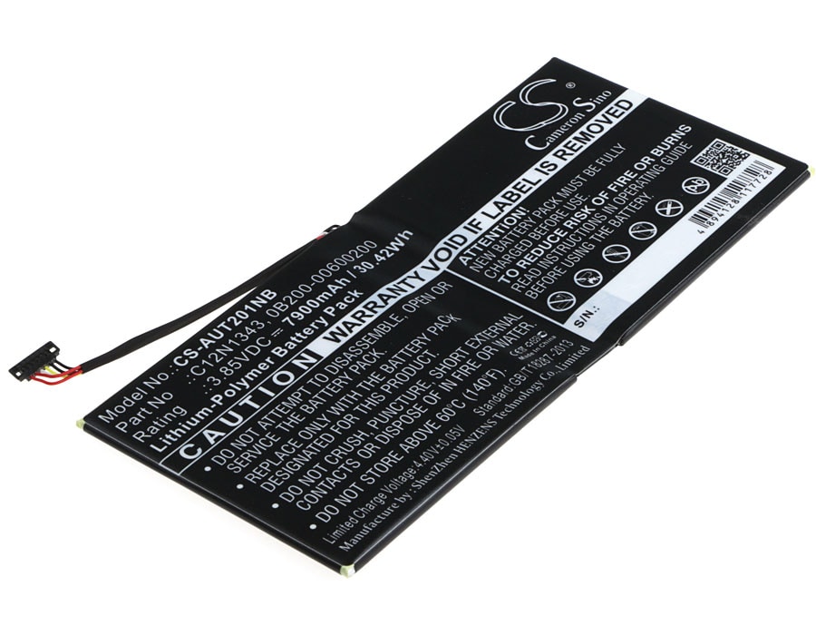 Batteri til notebook, bærbar computer til Asus Transformer Book TX201LAF, TX201