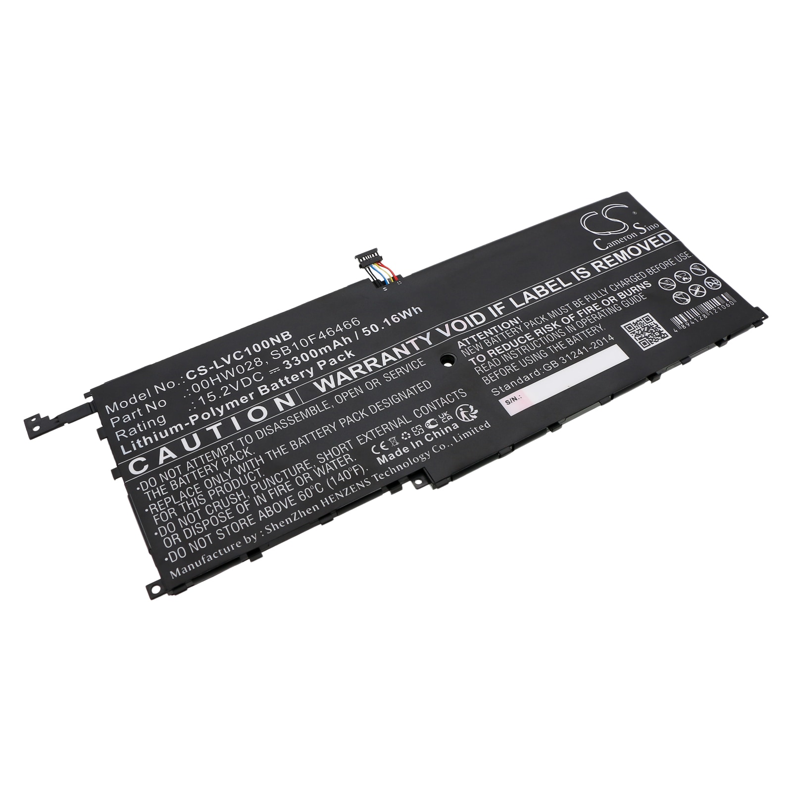 Batteri til notebook, bærbar computer til Lenovo ThinkPad X1 Carbon 2016 og andre