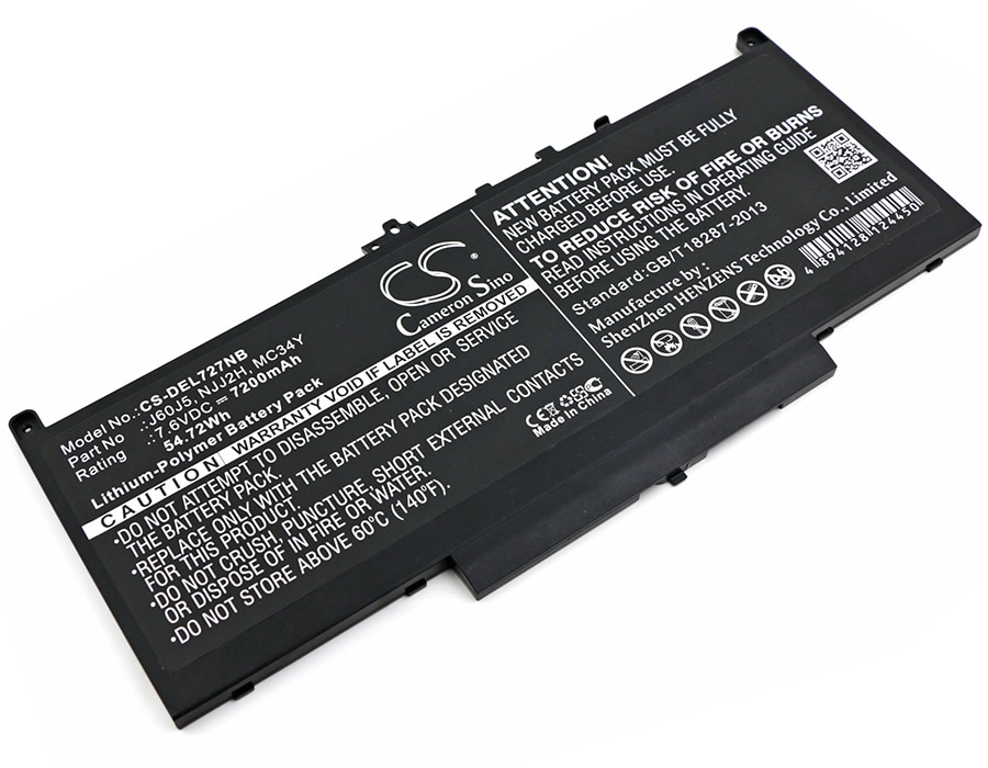 Batteri til notebook, laptop til DELL Latitude 12 E7270, Latitude 12 E7470 og andre.