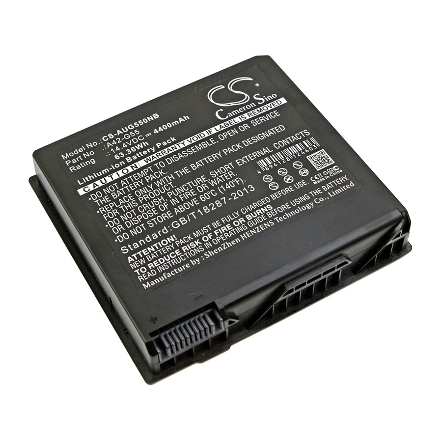 Batteri til notebook, bærbar computer til Asus G55, G55VW-DH71-CA, G55XI361VW-BL og andre.