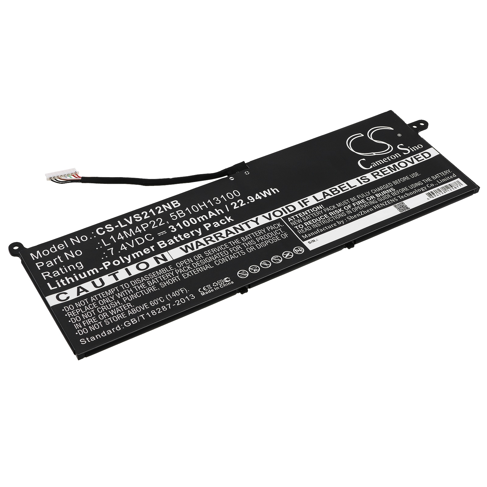 Batteri til notebook, bærbar computer til Lenovo IdeaPad S21E-20