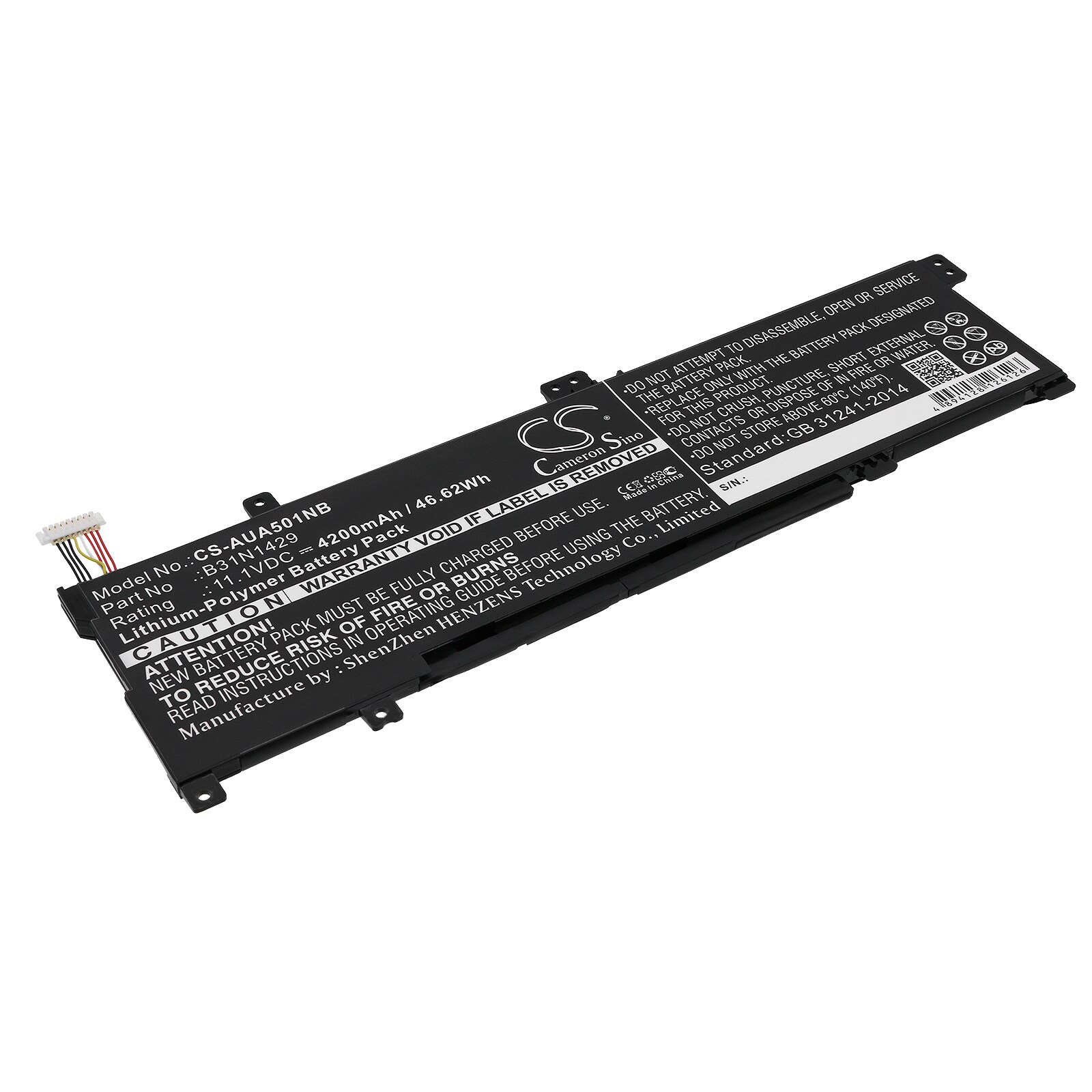 Batteri til notebook, bærbar computer til Asus Vivobook A501L, Vivobook A501LX og andre