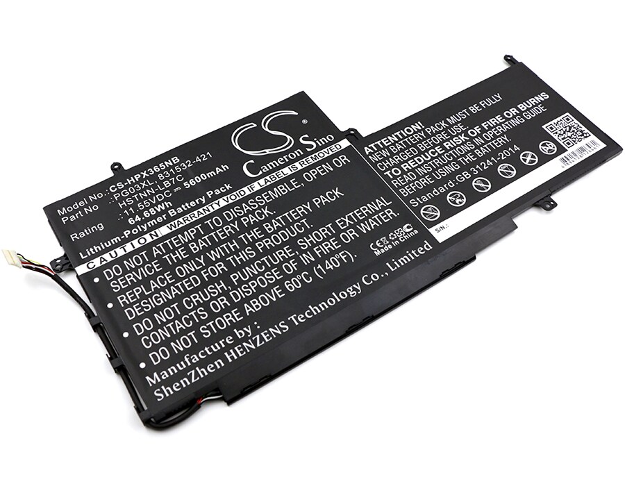 Batteri til notebook, bærbar computer til HP Spectre X360 15 og andre