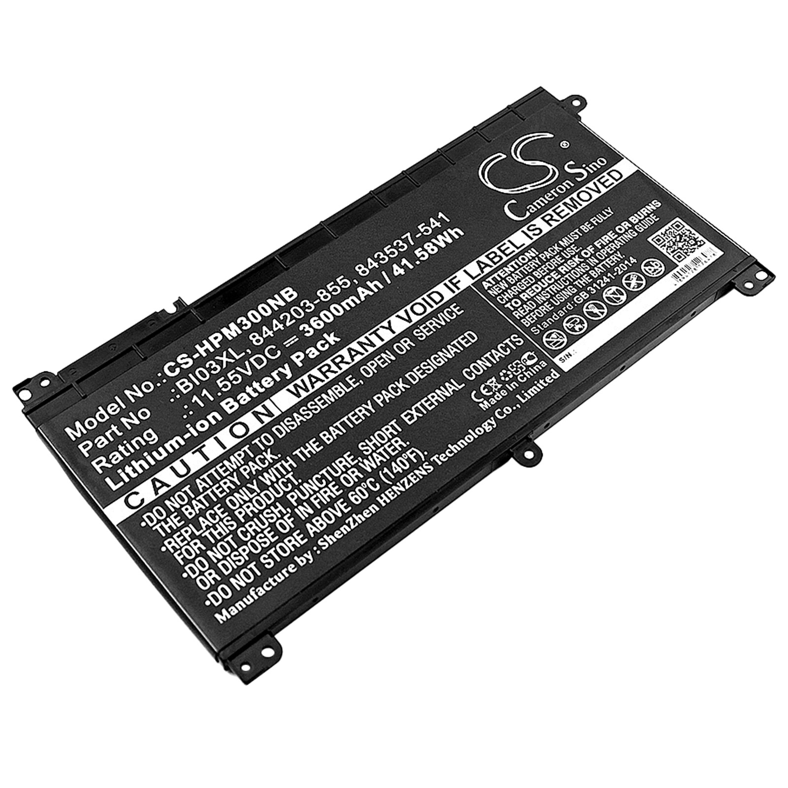 Batteri til notebook, bærbar computer til HP Pavilion X360 13-U113TU, Pavilion M3-U og andre