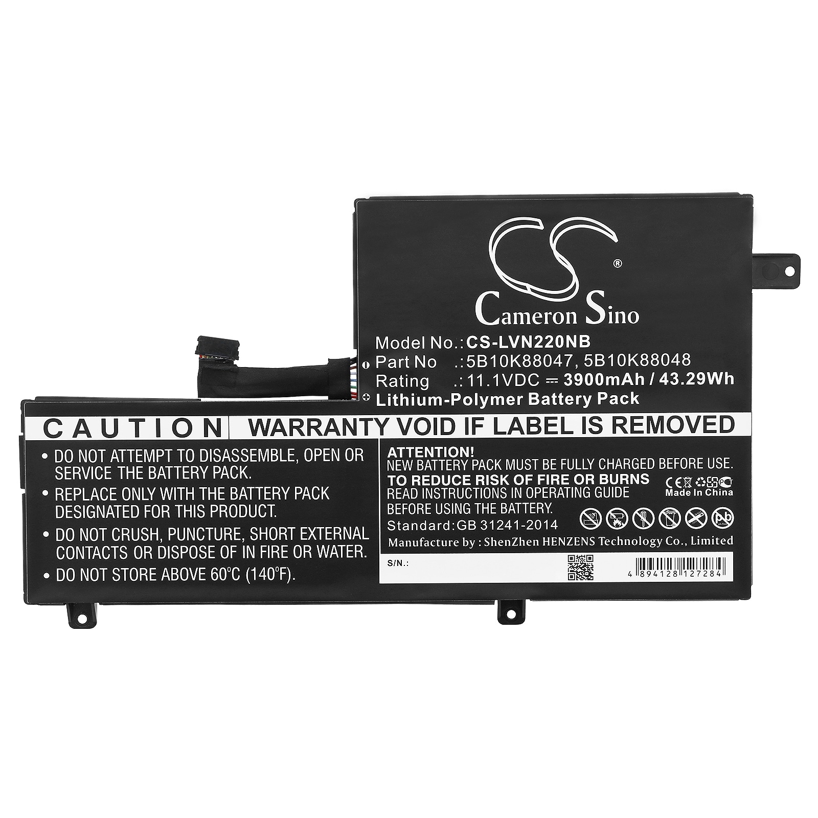 Batteri til notebook, laptop til Lenovo N22 Chromebook, Chromebook N22-20 og andre