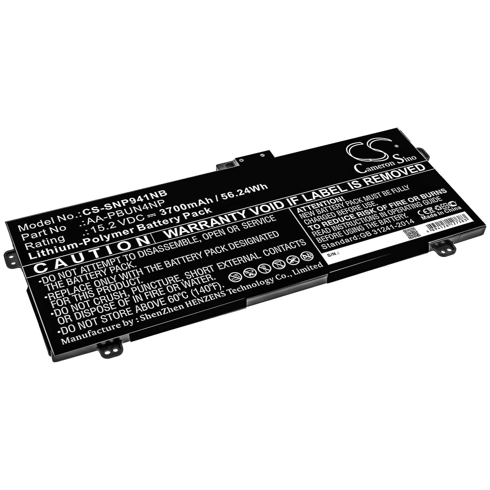 Batteri til notebook, bærbar computer til Samsung ATIV Book 9 Pro, NP940Z5L og andre