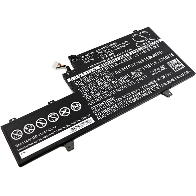 Batteri til notebook, bærbar computer til HP EliteBook x360 1030 G2, 1GY29PA og andre