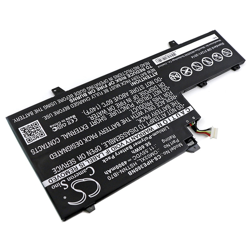 Batteri til bærbar computer, HP EliteBook x360 1030 G2, 1GY29PA, 1GY30PA m.fl.