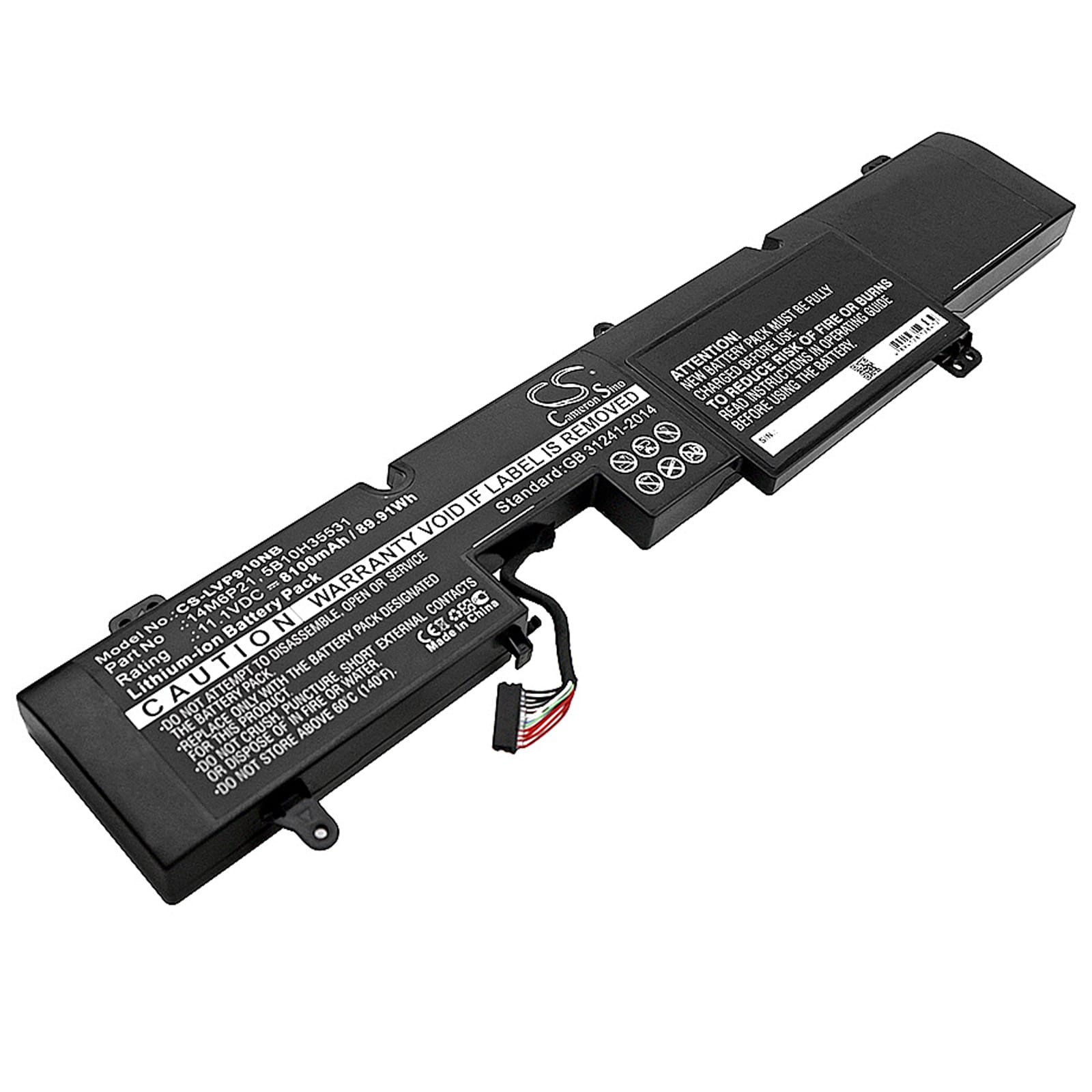 Batteri til notebook, bærbar computer til Lenovo IdeaPad Y900, IdeaPad Y910 og andre