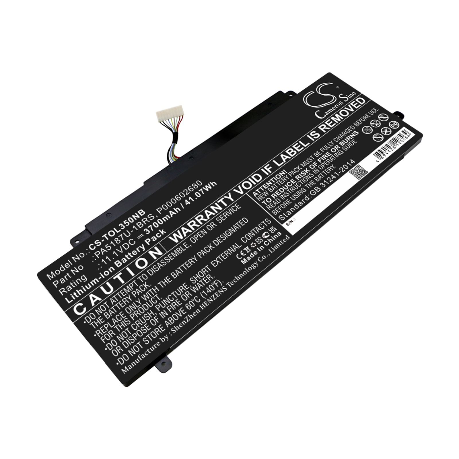 Batteri til notebook, bærbar computer til Toshiba Satellite Click 2 L35W-B3204