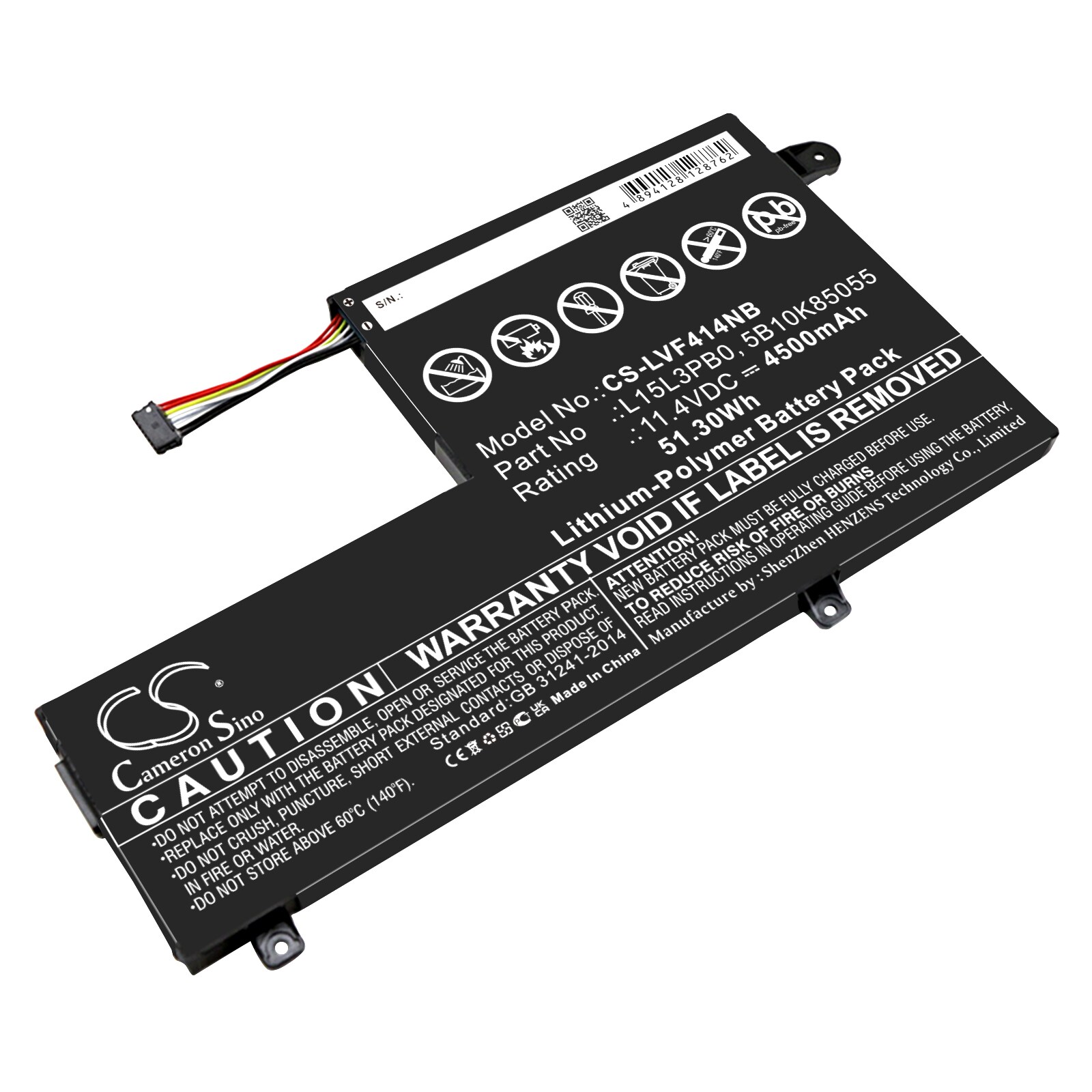 Batteri til notebook, laptop til Lenovo Flex 4 1470, Flex 4 1480 og andre