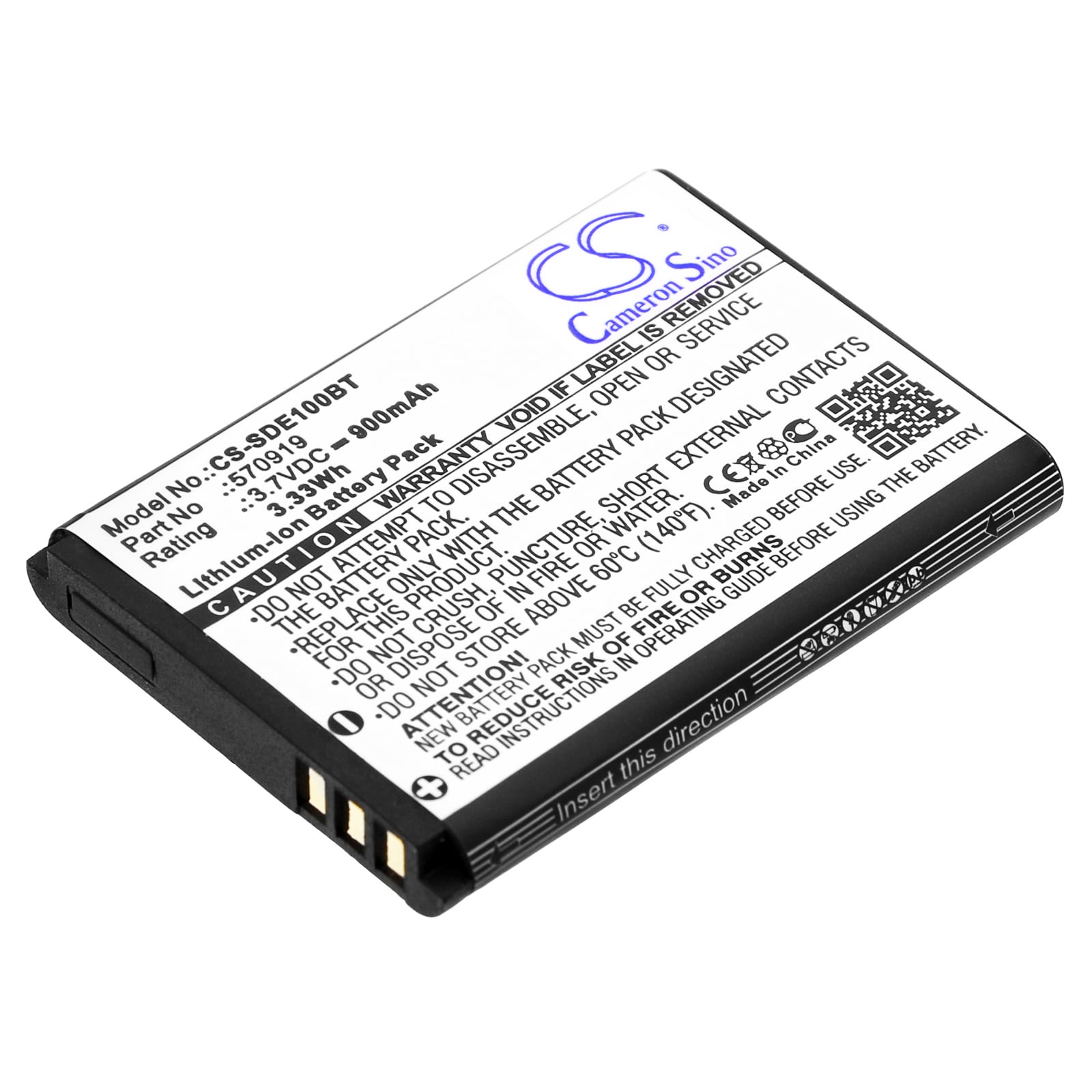 Batteri til alarmsystem til SEDEA S5, elegant 10