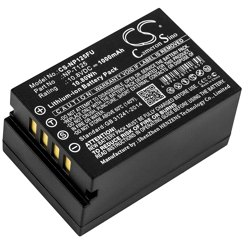 Batteri til kamera til Fujifilm mellemformat GFX, GFX 50S