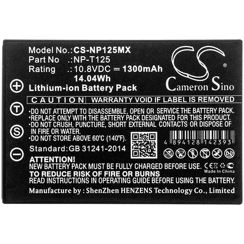 Batteri til kamera til Fujifilm mellemformat GFX, GFX 50S