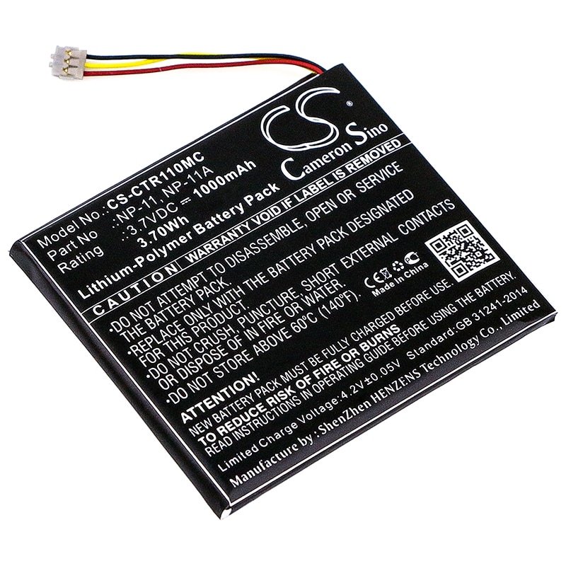 Batteri til kamera til Casio TR Mini, TR-M11